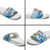 Christmas Fishing Slide Sandals with Santa Claus Reindeer Iceberg and Merry Fishmas Design - Wonder Print Shop
