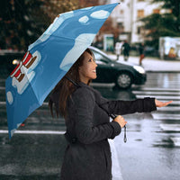 Christmas Fishing Umbrella with Santa Claus Reindeer Iceberg and Merry Fishmas Design - Wonder Print Shop