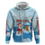 Christmas Fishing Zip Hoodie with Santa Claus Reindeer Iceberg and Merry Fishmas Design - Wonder Print Shop