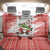 Christmas Fishing Back Car Seat Cover with Santa Claus Fish Tree and Red Snowflake Pattern - Wonder Print Shop