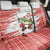 Christmas Fishing Back Car Seat Cover with Santa Claus Fish Tree and Red Snowflake Pattern - Wonder Print Shop