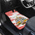 Christmas Fishing Car Mats with Santa Claus Fish Tree and Red Snowflake Pattern - Wonder Print Shop