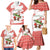 Christmas Fishing Family Matching Mermaid Dress and Hawaiian Shirt with Santa Claus Fish Tree and Red Snowflake Pattern - Wonder Print Shop