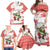 Christmas Fishing Family Matching Off Shoulder Maxi Dress and Hawaiian Shirt with Santa Claus Fish Tree and Red Snowflake Pattern - Wonder Print Shop
