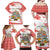Christmas Fishing Family Matching Off Shoulder Maxi Dress and Hawaiian Shirt with Santa Claus Fish Tree and Red Snowflake Pattern - Wonder Print Shop