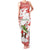 Christmas Fishing Family Matching Tank Maxi Dress and Hawaiian Shirt with Santa Claus Fish Tree and Red Snowflake Pattern - Wonder Print Shop