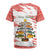 Christmas Fishing Rugby Jersey with Santa Claus Fish Tree and Red Snowflake Pattern - Wonder Print Shop