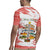 Christmas Fishing Rugby Jersey with Santa Claus Fish Tree and Red Snowflake Pattern - Wonder Print Shop