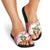Christmas Fishing Slide Sandals with Santa Claus Fish Tree and Red Snowflake Pattern - Wonder Print Shop