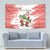 Christmas Fishing Tapestry with Santa Claus Fish Tree and Red Snowflake Pattern - Wonder Print Shop