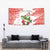 Christmas Fishing Tapestry with Santa Claus Fish Tree and Red Snowflake Pattern - Wonder Print Shop