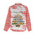 Christmas Fishing Women Casual Shirt with Santa Claus Fish Tree and Red Snowflake Pattern - Wonder Print Shop