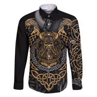 Viking Warrior Tatto Family Matching Short Sleeve Bodycon Dress and Hawaiian Shirt Valhalla Is Calling - Wonder Print Shop