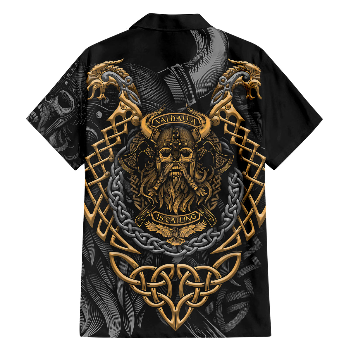 Viking Warrior Tatto Hawaiian Shirt Valhalla Is Calling - Wonder Print Shop