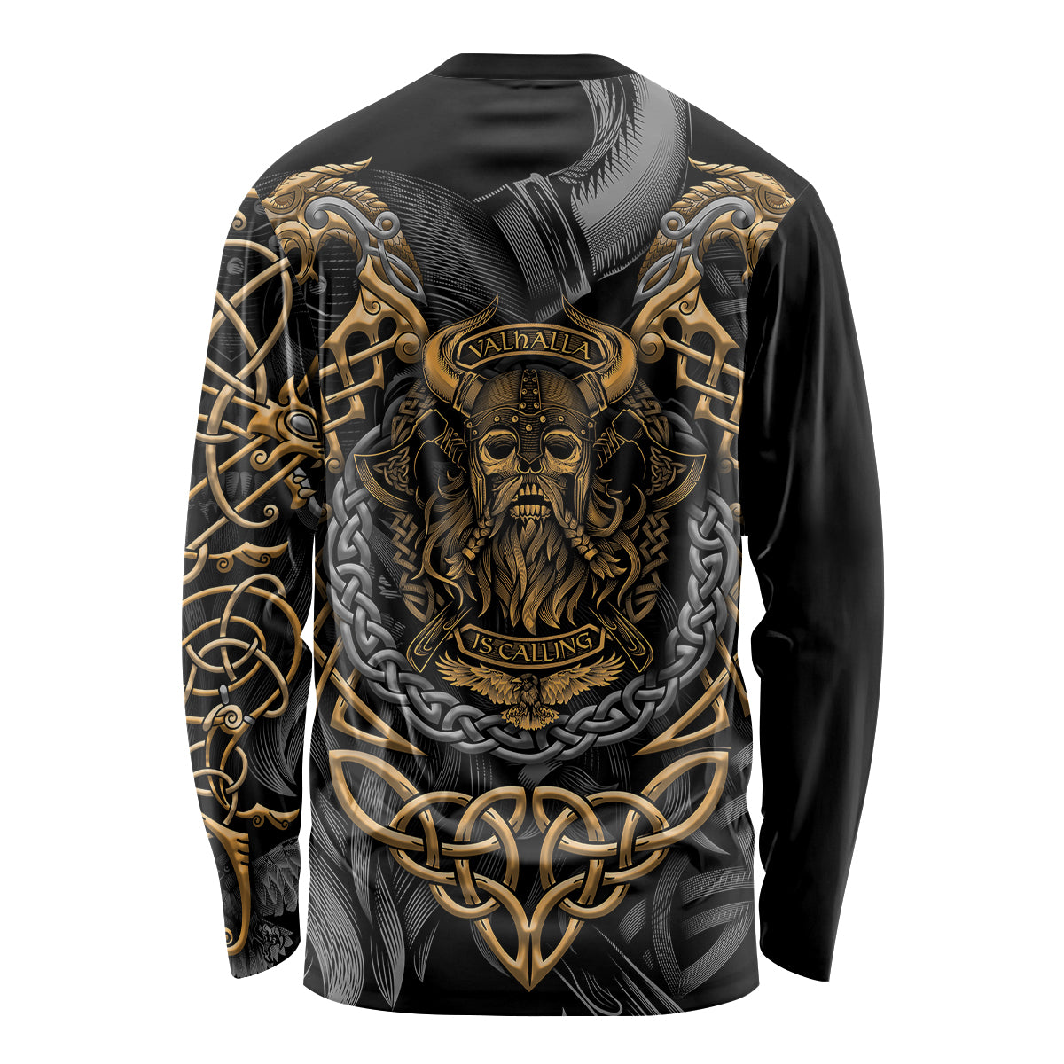 Viking Warrior Tatto Long Sleeve Shirt Valhalla Is Calling - Wonder Print Shop