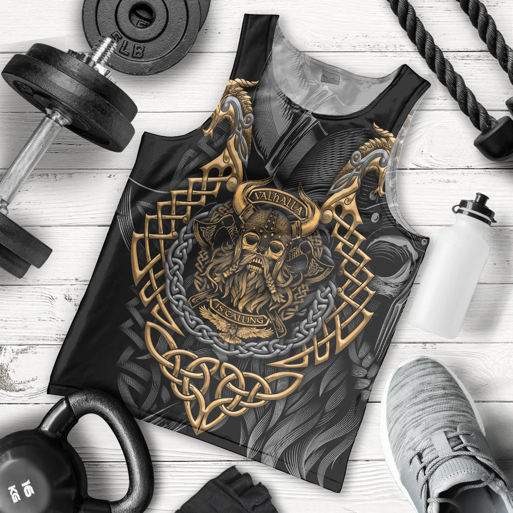 Viking Warrior Tatto Men Tank Top Valhalla Is Calling - Wonder Print Shop