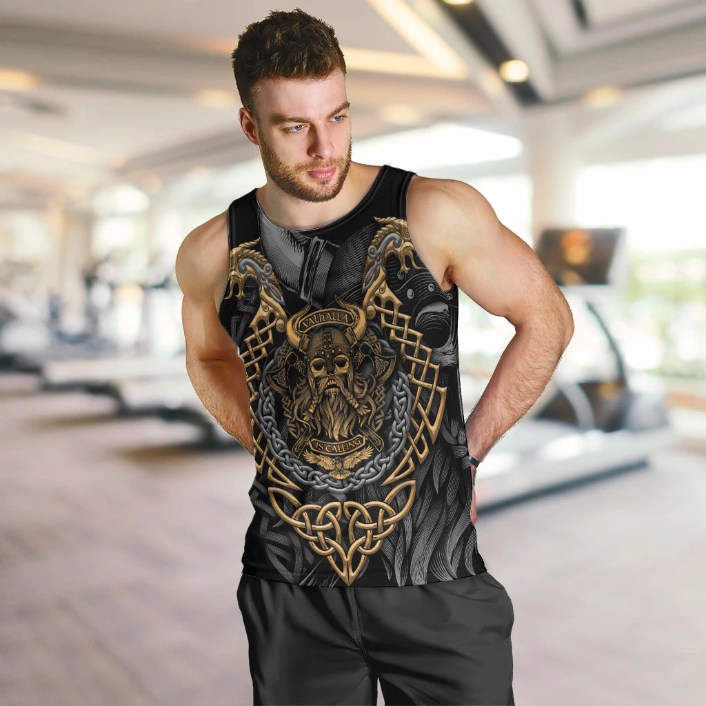Viking Warrior Tatto Men Tank Top Valhalla Is Calling - Wonder Print Shop