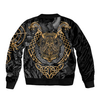 Viking Warrior Tatto Sleeve Zip Bomber Jacket Valhalla Is Calling - Wonder Print Shop