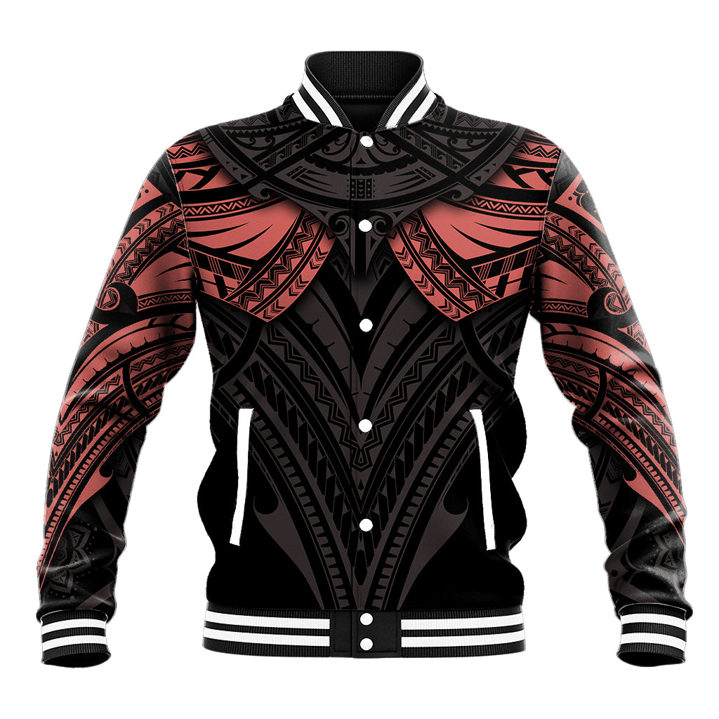 Feminine Polynesian Baseball Jacket Mandala Tattoo Style - Wonder Print Shop