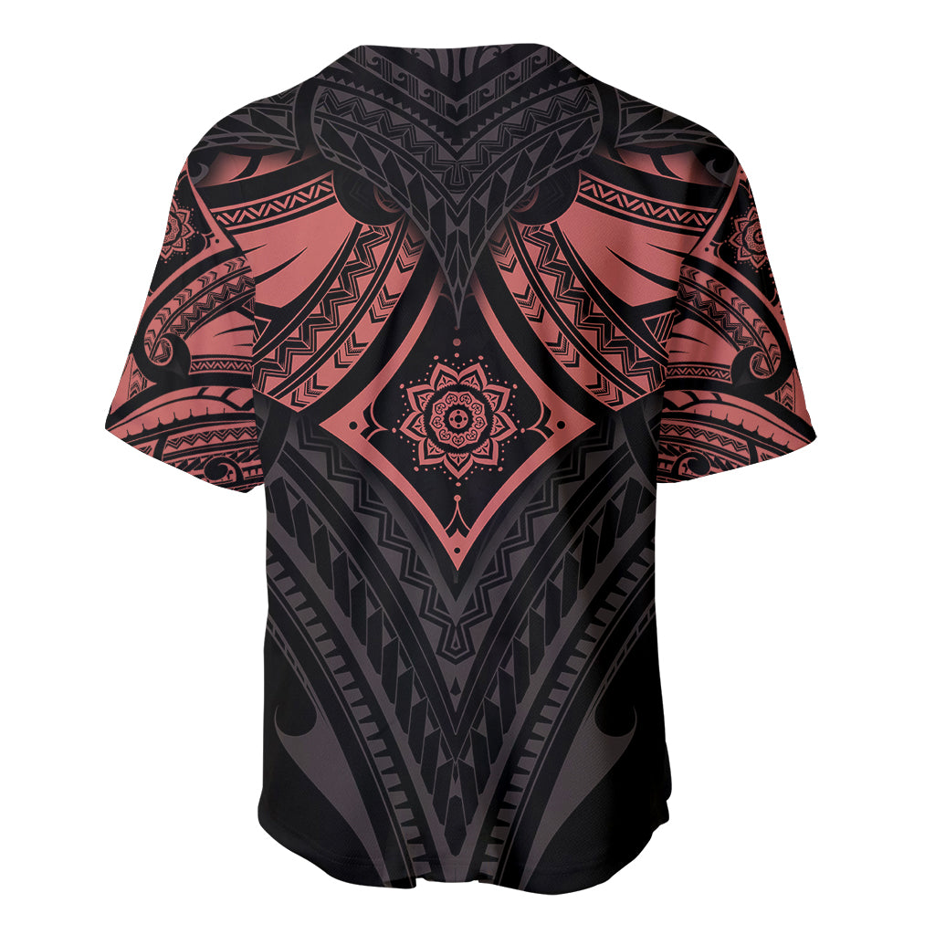 Feminine Polynesian Baseball Jersey Mandala Tattoo Style - Wonder Print Shop