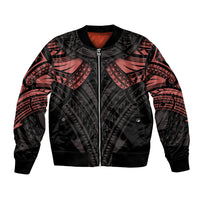 Feminine Polynesian Bomber Jacket Mandala Tattoo Style - Wonder Print Shop
