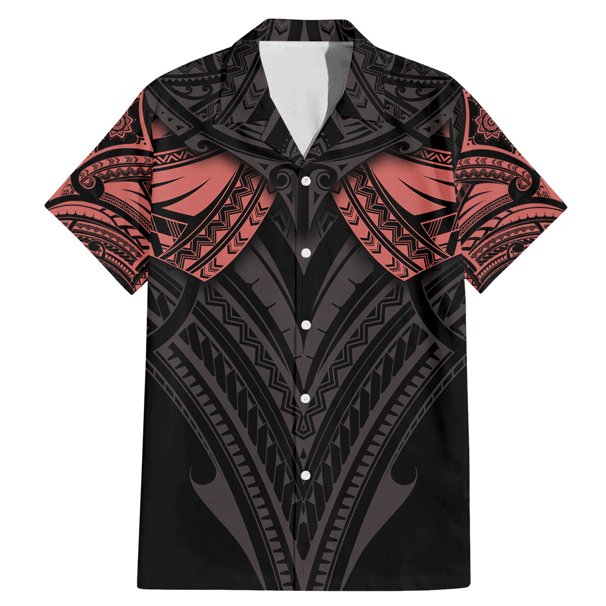 Feminine Polynesian Family Matching Mermaid Dress and Hawaiian Shirt Mandala Tattoo Style - Wonder Print Shop