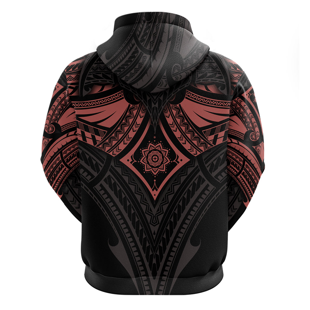 Feminine Polynesian Hoodie Mandala Tattoo Style - Wonder Print Shop