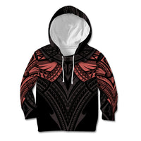 Feminine Polynesian Kid Hoodie Mandala Tattoo Style - Wonder Print Shop