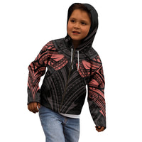 Feminine Polynesian Kid Hoodie Mandala Tattoo Style - Wonder Print Shop
