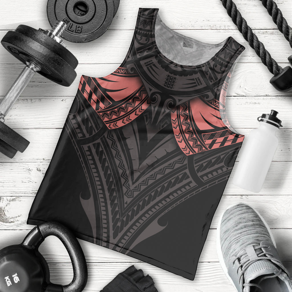 Feminine Polynesian Men Tank Top Mandala Tattoo Style - Wonder Print Shop