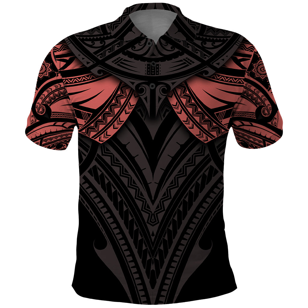 Feminine Polynesian Polo Shirt Mandala Tattoo Style - Wonder Print Shop