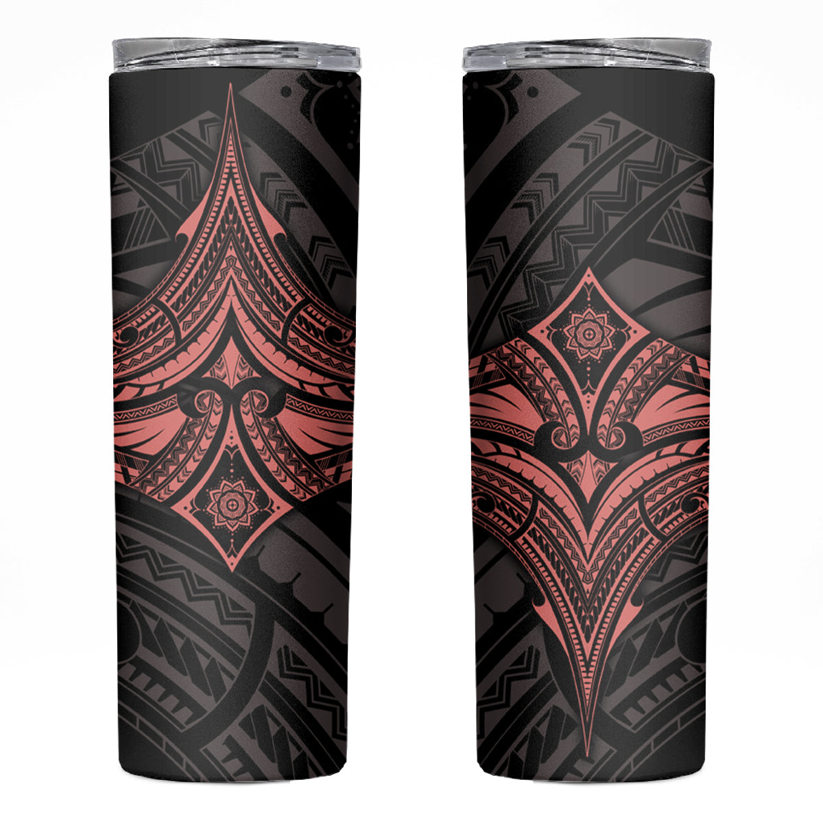 Feminine Polynesian Skinny Tumbler Mandala Tattoo Style - Wonder Print Shop