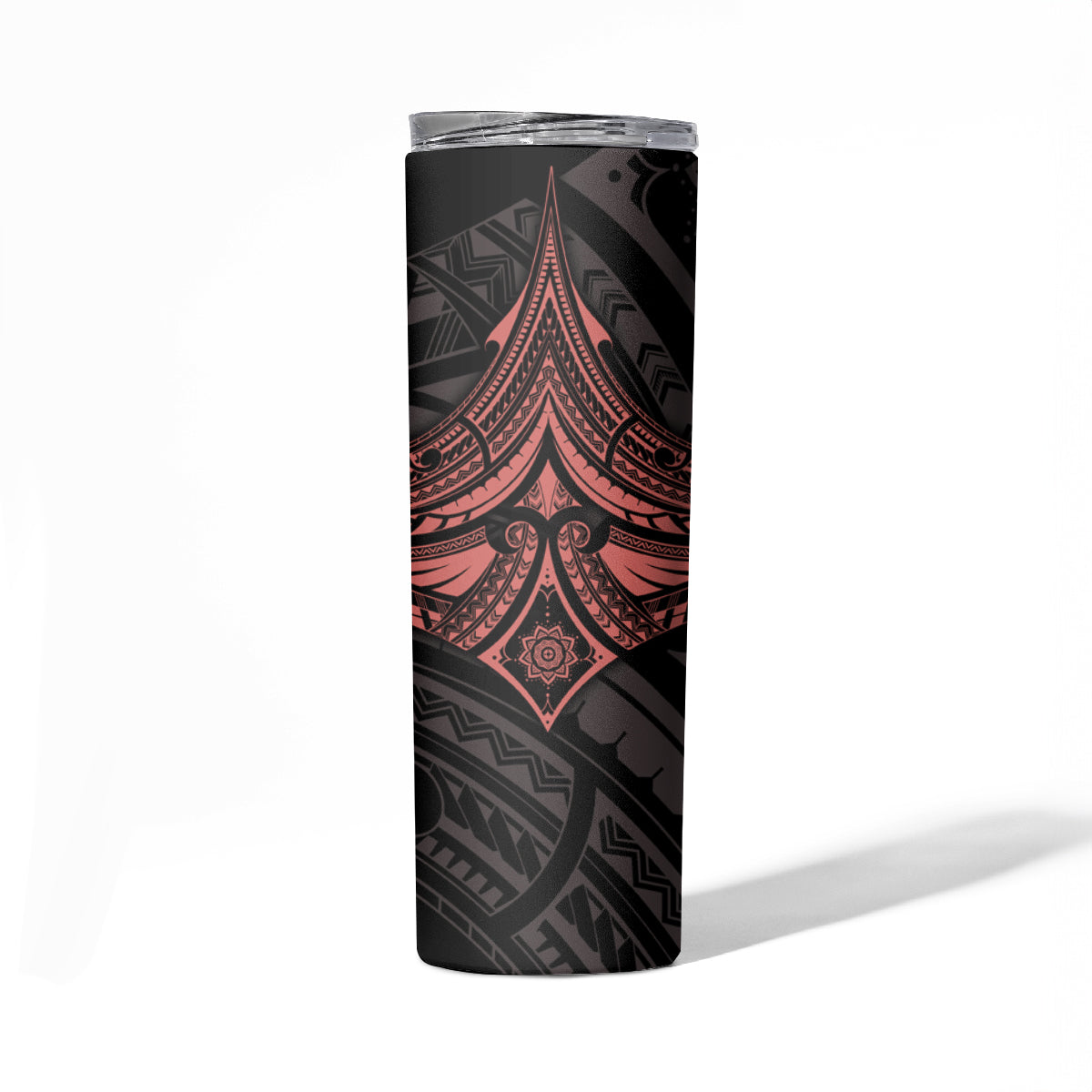 Feminine Polynesian Skinny Tumbler Mandala Tattoo Style - Wonder Print Shop