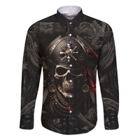 Work Like A Captain Play Like A Pirate Family Matching Long Sleeve Bodycon Dress and Hawaiian Shirt - Wonder Print Shop