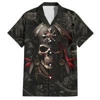 Work Like A Captain Play Like A Pirate Family Matching Off Shoulder Short Dress and Hawaiian Shirt - Wonder Print Shop