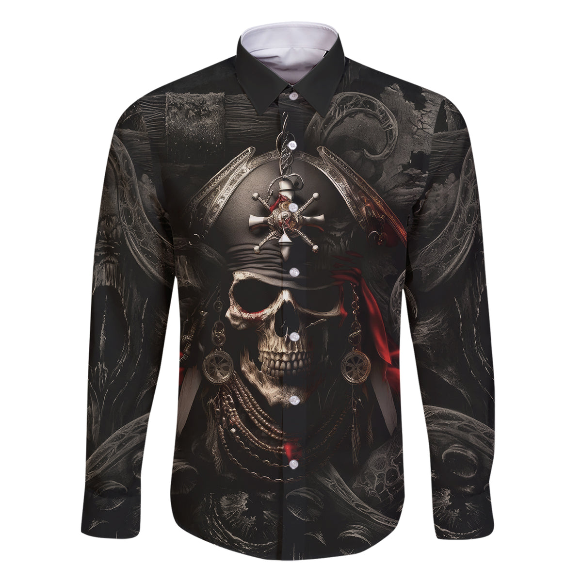 Work Like A Captain Play Like A Pirate Family Matching Short Sleeve Bodycon Dress and Hawaiian Shirt - Wonder Print Shop