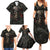 Work Like A Captain Play Like A Pirate Family Matching Summer Maxi Dress and Hawaiian Shirt - Wonder Print Shop