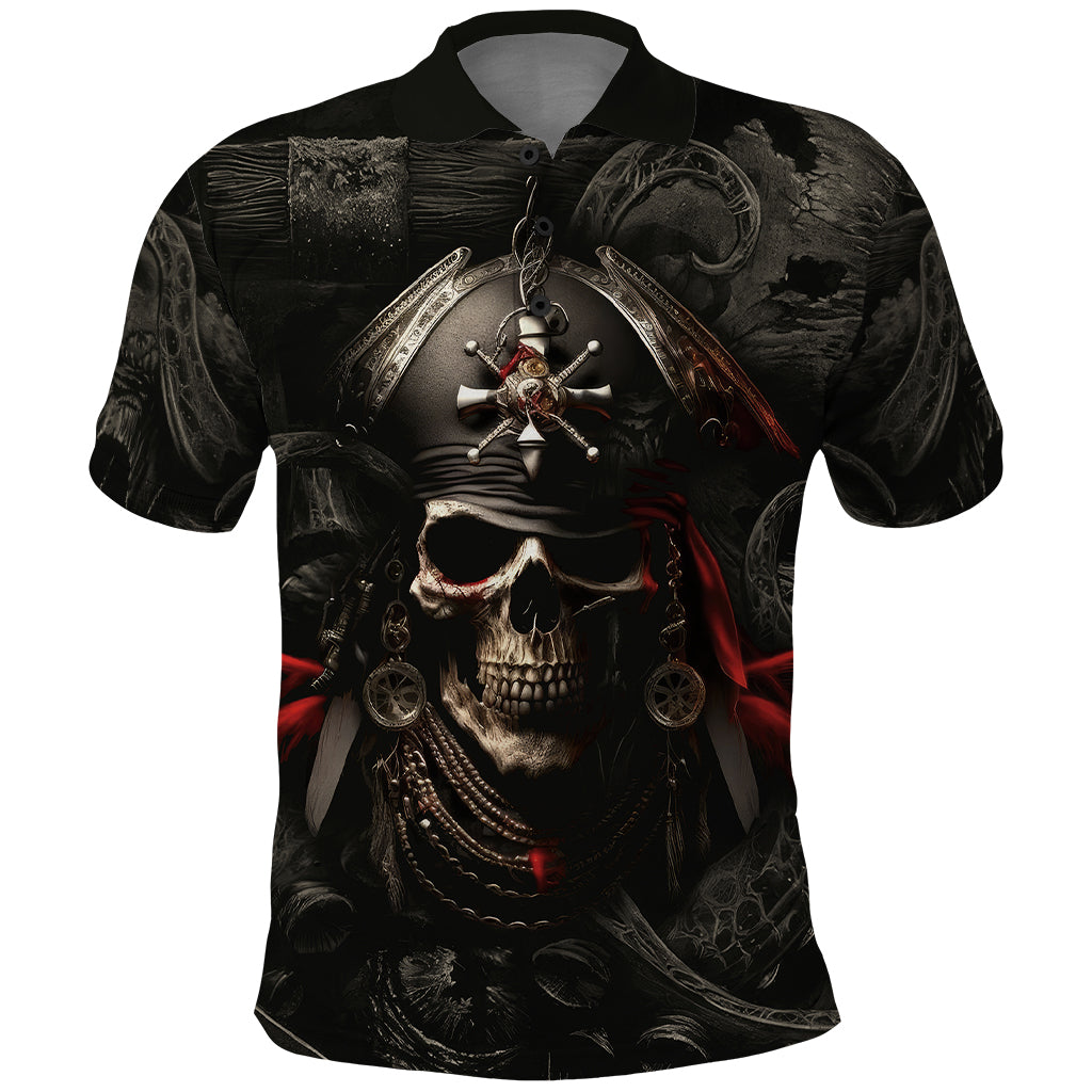 Work Like A Captain Play Like A Pirate Polo Shirt - Wonder Print Shop