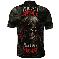 Work Like A Captain Play Like A Pirate Polo Shirt - Wonder Print Shop
