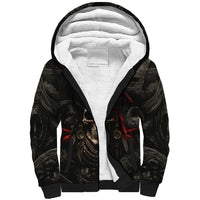 Work Like A Captain Play Like A Pirate Sherpa Hoodie - Wonder Print Shop