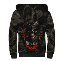 Work Like A Captain Play Like A Pirate Sherpa Hoodie - Wonder Print Shop