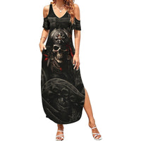 Work Like A Captain Play Like A Pirate Summer Maxi Dress - Wonder Print Shop