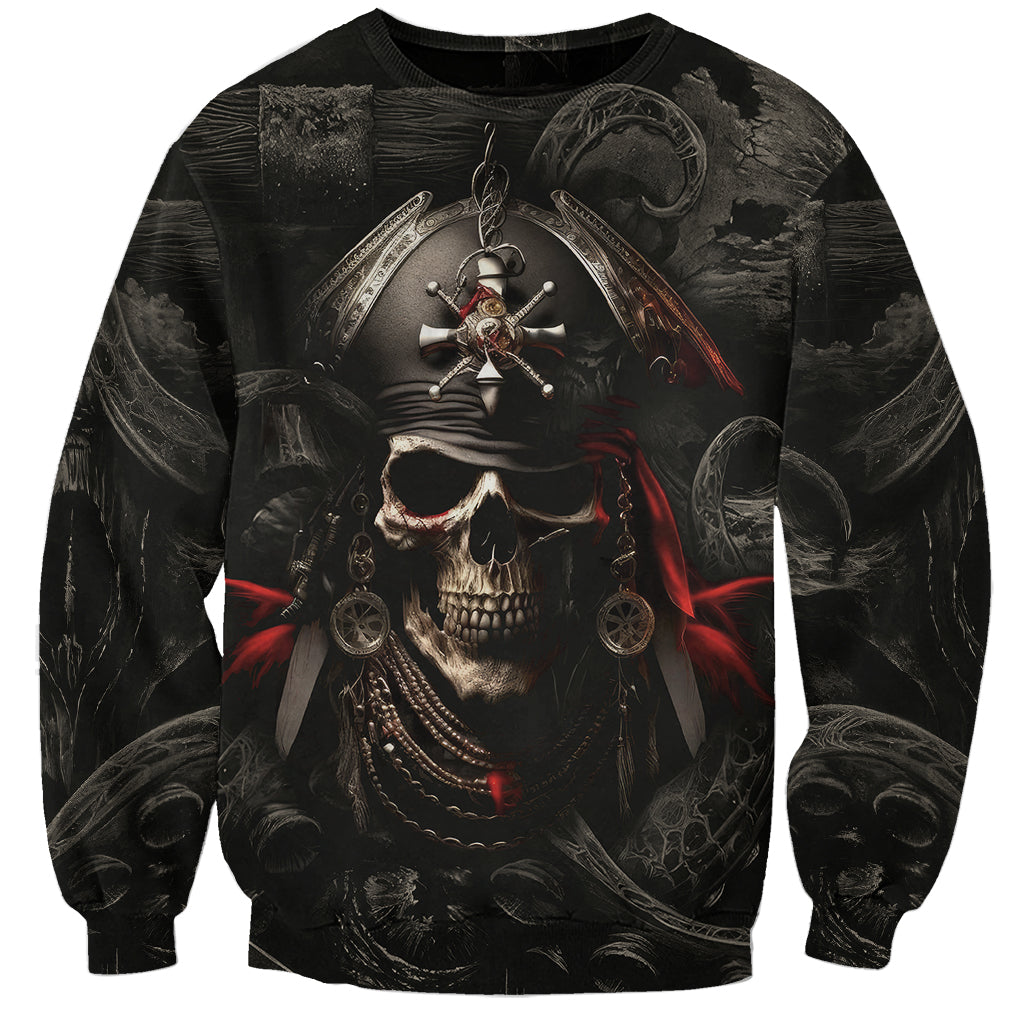 Work Like A Captain Play Like A Pirate Sweatshirt - Wonder Print Shop