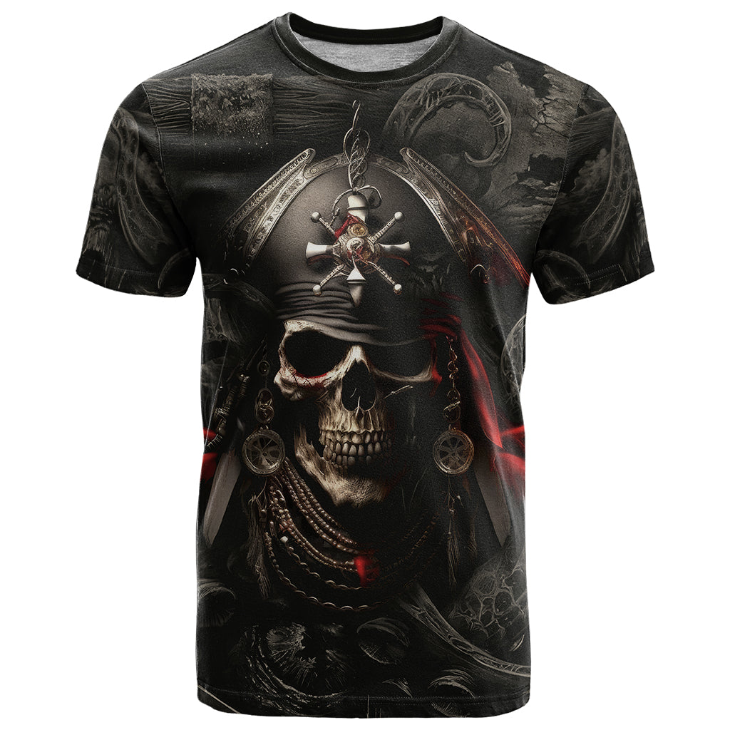 Work Like A Captain Play Like A Pirate T Shirt - Wonder Print Shop