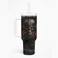 Work Like A Captain Play Like A Pirate Tumbler With Handle - Wonder Print Shop