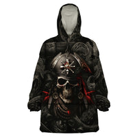 Work Like A Captain Play Like A Pirate Wearable Blanket Hoodie - Wonder Print Shop