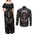 skull-native-american-warrior-couples-matching-off-shoulder-maxi-dress-and-long-sleeve-button-shirts