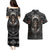 Skull Native American Warrior Couples Matching Puletasi Dress and Hawaiian Shirt - Wonder Print Shop