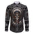 Skull Native American Warrior Family Matching Puletasi Dress and Hawaiian Shirt - Wonder Print Shop