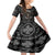 Skull Native American Warrior Family Matching Short Sleeve Bodycon Dress and Hawaiian Shirt - Wonder Print Shop